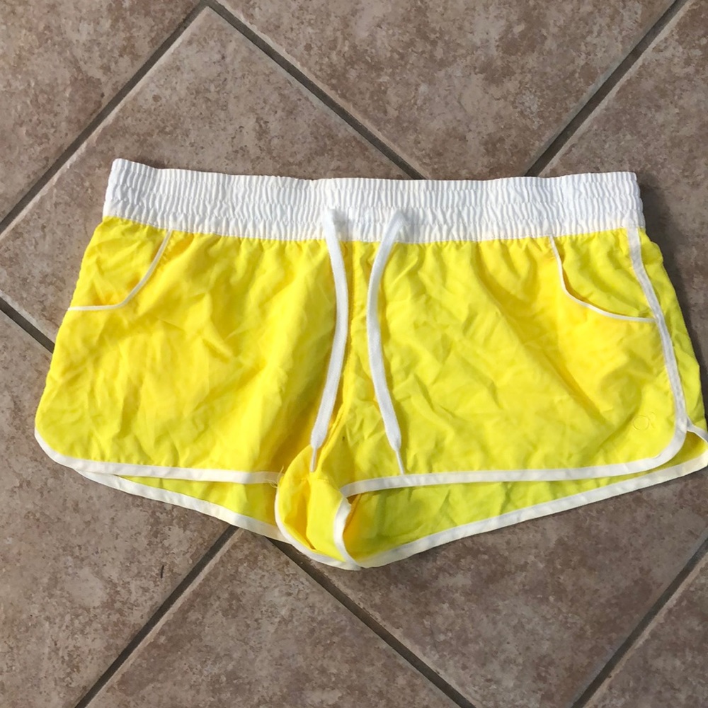 Bright Yellow & White OP Jrs XL 15/17 swim shorts